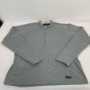 Rare Vintage 90’s Patagonia Women’s L Quarter Zip Pullover Gray